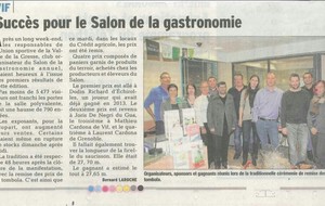 Article Dauphiné Salon de la Gastronomie