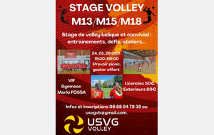 Stage Volley M13/M15/M18