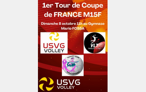 1er TOUR DE COUPE DE FRANCE M 15 F LE 8 OCTOBRE