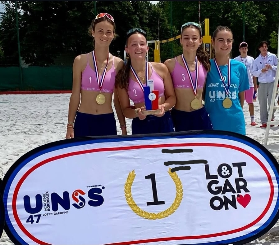 L'AS DES EAUX CLAIRES CHAMPIONNE DE FRANCE DE BEACH VOLLEY