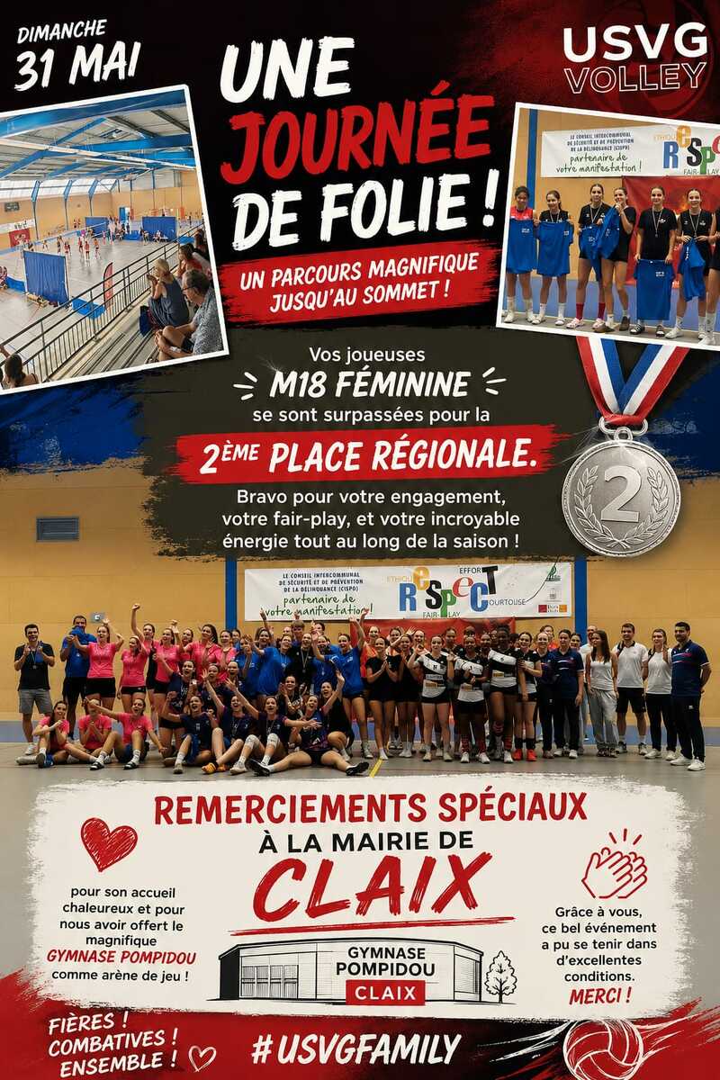 FINALES REGIONALE M 18 F A CLAIX