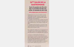 LE SALON DE LA GASTRONOMIE SUR VIF Mag