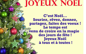 JOYEUX NOEL ET BONNES VACANCES