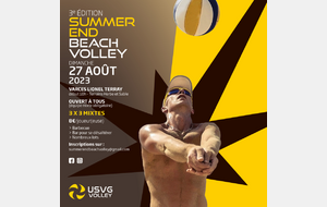 3ème Summer End Beach Volley 27 août 2023