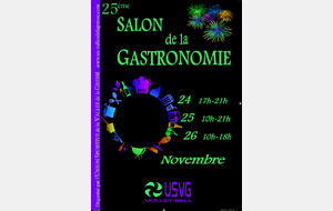 25ème SALON DE LA GASTRONOMIE DE VIF