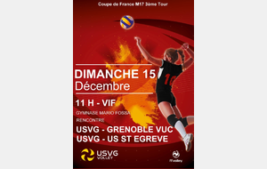 3ème TOUR DE COUPE DE FRANCE M 17 F