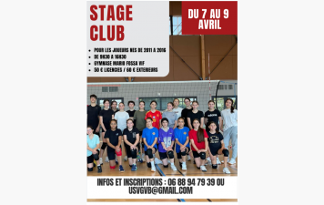 Stage Vacances Printemps