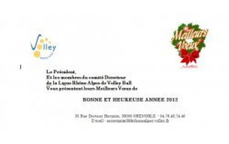  Vœux de la Ligue des Rhône Alpes de Volley Ball