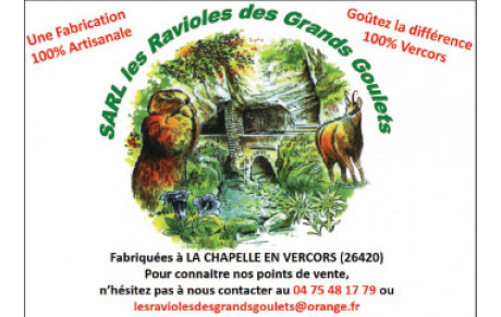 RAVIOLES DES GRANDS GOULETS